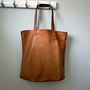 Madewell Tan Leather Tote Bag
